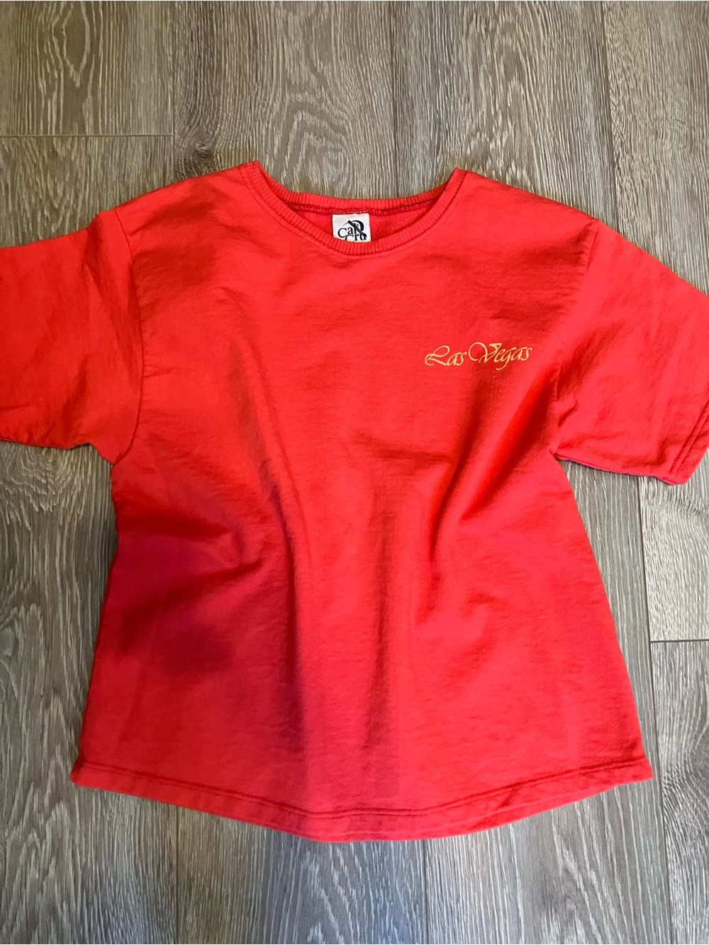 ✨VTG✨Los Vegas Red Knit Tee - Made in 🇺🇸 | 100% cotton